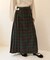 Combination Fashion Maxi Kilt/コンビネーション ファッション マキシ キルト/チェック ロングスカート