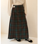 Combination Fashion Maxi Kilt/コンビネーション ファッション マキシ キルト/チェック ロングスカート