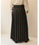 Combination Fashion Maxi Kilt/コンビネーション ファッション マキシ キルト/チェック ロングスカート