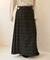 Combination Fashion Maxi Kilt/コンビネーション ファッション マキシ キルト/チェック ロングスカート