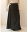 Combination Fashion Maxi Kilt/コンビネーション ファッション マキシ キルト/チェック ロングスカート