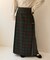 Combination Fashion Maxi Kilt/コンビネーション ファッション マキシ キルト/チェック ロングスカート