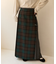 Combination Fashion Maxi Kilt/コンビネーション ファッション マキシ キルト/チェック ロングスカート