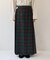 Combination Fashion Maxi Kilt/コンビネーション ファッション マキシ キルト/チェック ロングスカート