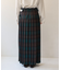 Combination Fashion Maxi Kilt/コンビネーション ファッション マキシ キルト/チェック ロングスカート