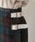 Combination Fashion Maxi Kilt/コンビネーション ファッション マキシ キルト/チェック ロングスカート