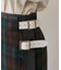 Combination Fashion Maxi Kilt/コンビネーション ファッション マキシ キルト/チェック ロングスカート
