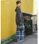 Combination Fashion Maxi Kilt/コンビネーション ファッション マキシ キルト/チェック ロングスカート