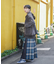 Combination Fashion Maxi Kilt/コンビネーション ファッション マキシ キルト/チェック ロングスカート