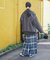 Combination Fashion Maxi Kilt/コンビネーション ファッション マキシ キルト/チェック ロングスカート