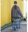 Combination Fashion Maxi Kilt/コンビネーション ファッション マキシ キルト/チェック ロングスカート