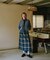 Combination Fashion Maxi Kilt/コンビネーション ファッション マキシ キルト/チェック ロングスカート