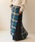 Combination Fashion Maxi Kilt/コンビネーション ファッション マキシ キルト/チェック ロングスカート