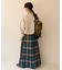 Combination Fashion Maxi Kilt/コンビネーション ファッション マキシ キルト/チェック ロングスカート