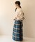 Combination Fashion Maxi Kilt/コンビネーション ファッション マキシ キルト/チェック ロングスカート