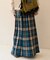 Combination Fashion Maxi Kilt/コンビネーション ファッション マキシ キルト/チェック ロングスカート