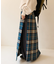 Combination Fashion Maxi Kilt/コンビネーション ファッション マキシ キルト/チェック ロングスカート