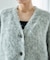 ブークレシャギーカーディガン
