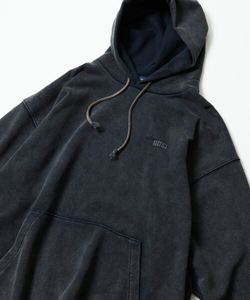 Bleach Washed Hidden Logo Sweat Hoodie/ブリーチ ウォッシュド