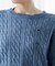 ケーブルダメージニットプルオーバー