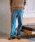 別注 ワイドストレートシルエット JEAN PLUS FM/ジーンズ プラス スタンダードデニム