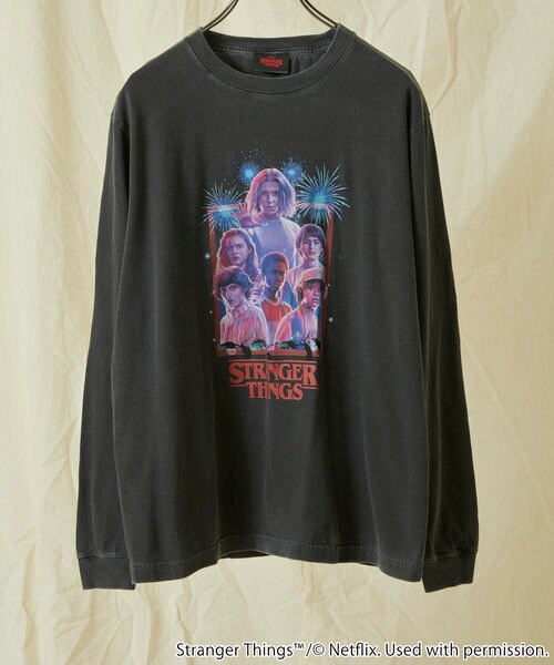 Stranger Things poster ロンT/ ストレンジャーシングスポスターロンT