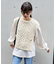 ケーブル ニットベスト セット