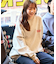 限定展開 SHE WOLF DINER×FREAK'S STORE/シーウルフダイナー 別注 ビッグシルエット バックプリント クルーネックスウェット/CAR