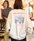 限定展開 SHE WOLF DINER×FREAK'S STORE/シーウルフダイナー 別注 ビッグシルエット バックプリント クルーネックスウェット/CAR