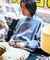 限定展開 SHE WOLF DINER×FREAK'S STORE/シーウルフダイナー 別注 ビッグシルエット バックプリント クルーネックスウェット/CAR