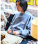 限定展開 SHE WOLF DINER×FREAK'S STORE/シーウルフダイナー 別注 ビッグシルエット バックプリント クルーネックスウェット/CAR