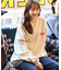 限定展開 SHE WOLF DINER×FREAK'S STORE/シーウルフダイナー 別注 ビッグシルエット バックプリント クルーネックスウェット/CAR