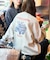 限定展開 SHE WOLF DINER×FREAK'S STORE/シーウルフダイナー 別注 ビッグシルエット バックプリント クルーネックスウェット/CAR