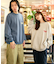 限定展開 SHE WOLF DINER×FREAK'S STORE/シーウルフダイナー 別注 ビッグシルエット バックプリント クルーネックスウェット/CAR