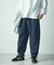ワイドシルエット カーブパンツ  テーパードシルエット 【限定展開】