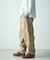 ワイドシルエット カーブパンツ  テーパードシルエット 【限定展開】