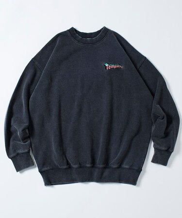 別注 Tempalay ロゴ バックプリント クルーネックスウェット 