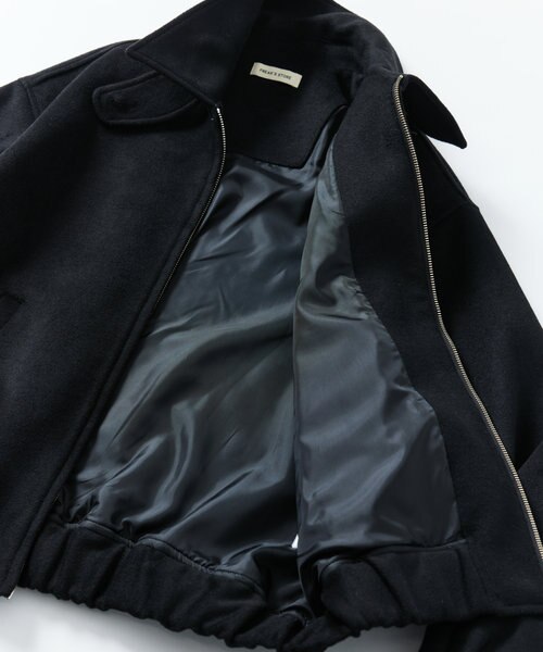 Urban Comfortable 2WAY ジップアップ ウールブルゾン 【限定展開
