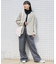 FLEECE COLLARLESS JACKET/フリースカラーレスジャケット