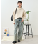 ミックスケーブル クルーネックニット