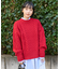 ミックスケーブル クルーネックニット