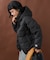 DOWN HOODED JACKET/ダウンフーディージャケット ウールライクポリエステル