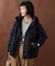 DOWN HOODED JACKET/ダウンフーディージャケット ウールライクポリエステル