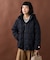 DOWN HOODED JACKET/ダウンフーディージャケット ウールライクポリエステル