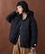 DOWN HOODED JACKET/ダウンフーディージャケット ウールライクポリエステル