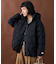 DOWN HOODED JACKET/ダウンフーディージャケット ウールライクポリエステル