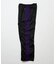 別注 Track Pant PolySmooth Black×Purple/トラックパンツ ポリエステルスムース ブラックベース×パープルライン