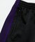別注 Track Pant PolySmooth Black×Purple/トラックパンツ ポリエステルスムース ブラックベース×パープルライン