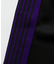 別注 Track Pant PolySmooth Black×Purple/トラックパンツ ポリエステルスムース ブラックベース×パープルライン