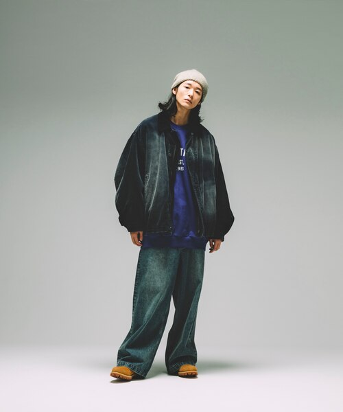 Fade Washed Padding Corduroy Blouson/フェイド ウォッシュド